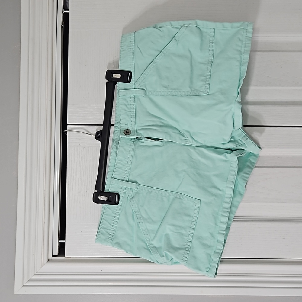 Arizona - mint green/teal - denim shorts - juniors size 17